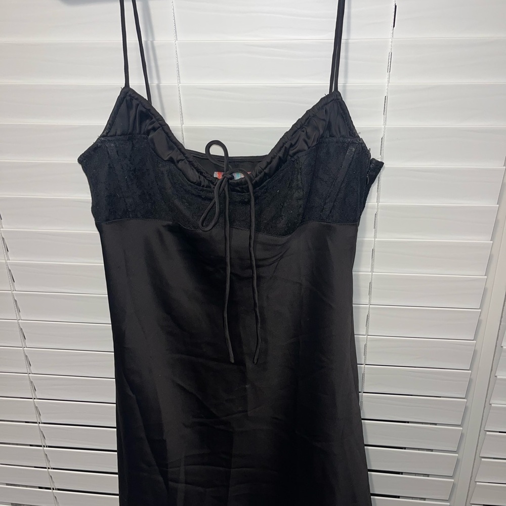 Satin Slip Mini Dress